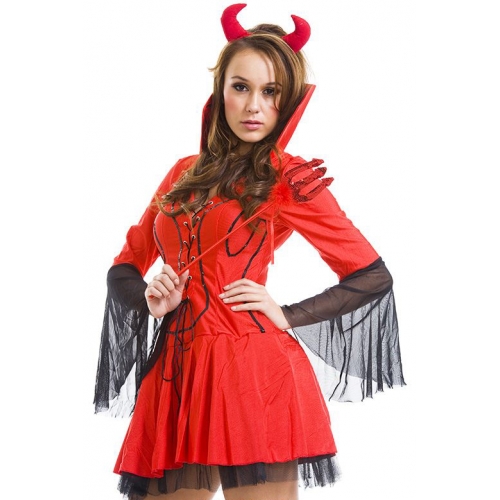 Lil Devil Costume with fork 