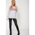 NEW WOMENS GORGEOUS Long Sleeved Casual Sweatshirt With Print 8 10 12 14